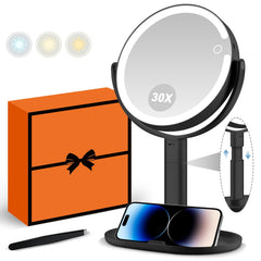 MIYADIVA makeup mirror with lights front view for even illumination during daily makeup