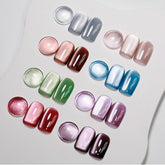 MIZHSE Moonlight Cat Eye polish bottle with crystal sheen for chic at-home nails.