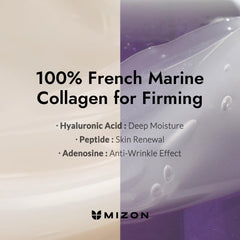 MIZON Collagen Power Firming Eye Cream packaging highlights compact 25ml size.