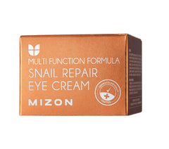 MIZON Snail Line Eye Cream ingredients highlight snail filtrate for elasticity support.