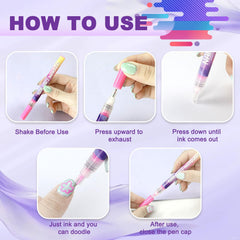 MKNZOME fast-drying nail art pen for efficient design workflow.