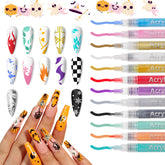 MKNZOME nail art pens precision tip for detailed lines and dots.