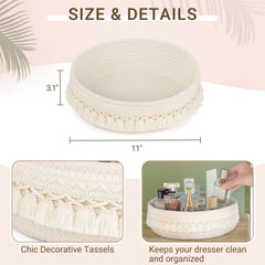 Mkono dorm room organizer basket clarifies clutter and maximizes small-space living.