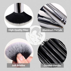 Brocha para delineado y cejas de Mlemle con precisión.