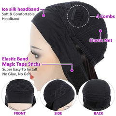 mmiqus cap size 21.5 to 22.5 inches with four combs