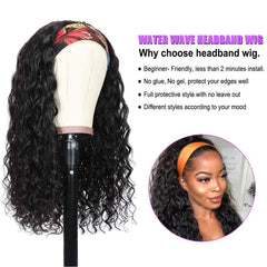 mmiqus headband wig glueless none lace front close-up for secure fit