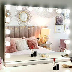 M MIVONDA Hollywood vanity mirror front view for full-face makeup precision