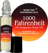 MOBETTER FRAGRANCE OILS 1000 Fahrenheit men's roll-on bottle delivers all-day fragrance impression for daily wear
