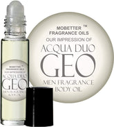 MOBETTER FRAGRANCE OILS Acqua Duo Geo, frasco elegante para uso diario.