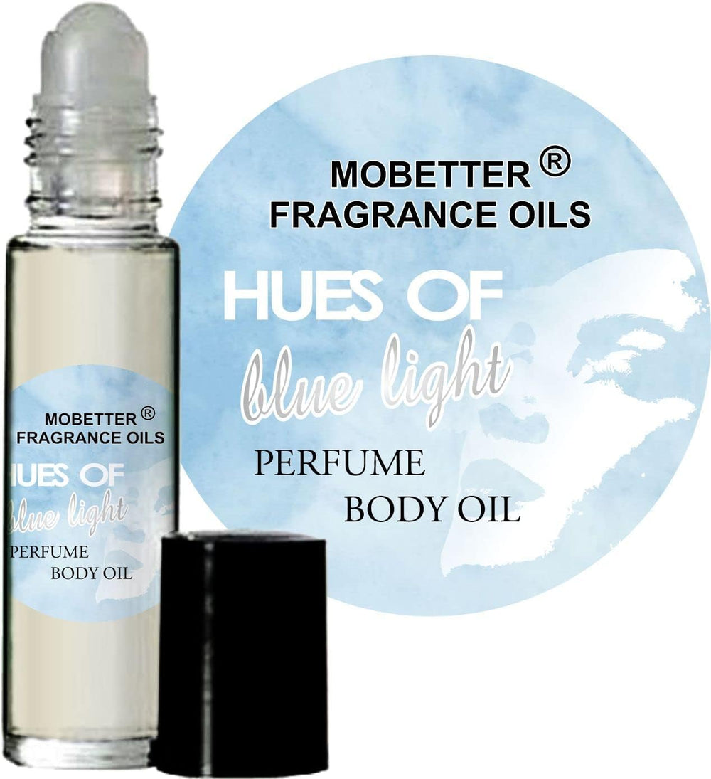 MOBETTER FRAGRANCE OILS Hues of Blue Light bottle offers a long-lasting floral fruity scent for daily wear.