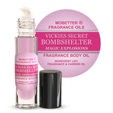 Mobetter Fragrance Oils Vickies Secret Bombshelter bottle shows a faithful fragrance impression for daily wear