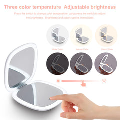 Mocado portable mirror shown with travel case ready for quick touch-ups anywhere