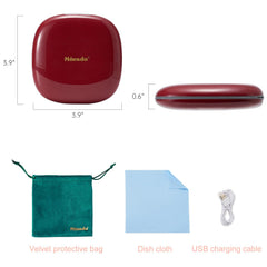 Mocado compact LED mirror 10x magnifier focuses on fine detail for precise liner and lash work