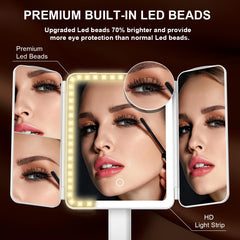 Mocado makeup mirror 20x magnification detail for precise eye makeup work