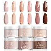 Modelones acrylic powder 6 colors kit for versatile nude nails and salon-like results at home.
