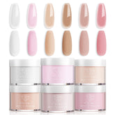 Modelones six color jelly pink series acrylic powder for versatile nail art and extensions