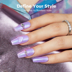 Modelones Chameleon pink shade for bold, quick-drying manicures