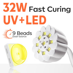 Modelones cordless UV nail lamp angled gooseneck reaches hard-to-reach nails