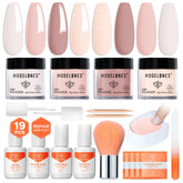 Modelones dip powder kit nude swatches for natural everyday nails