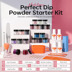 Modelones dip powder liquid set with bond base activator top enables durable at home nails
