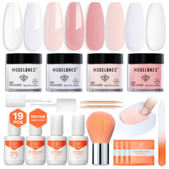 Modelones dip powder pink bottle for vibrant salon-quality manicure