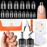 Modelones gel nail kit contents displayed for at-home salon-quality nails.