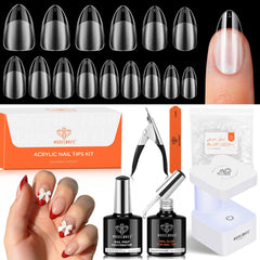 Modelones gel nail kit contents displayed for at-home salon-quality nails.