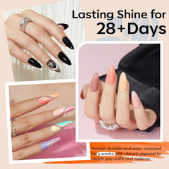 Modelones Glitter Top Coat bottle adds sparkling finish for festive nails