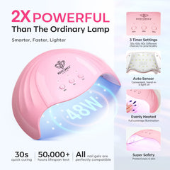 Modelones nail lamp fast cure with wide gel polish compatibility