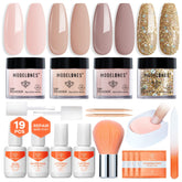 Modelones nude dip powder kit pink color for a polished manicure.