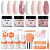 Modelones pink dip powder kit with four colors for versatile at-home nails.