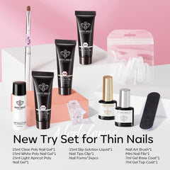 Modelones poly gel kit White bottle for crisp color and versatile nail art