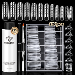 Modelones slip solution bottle close-up anti-stick action for smooth poly gel