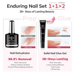 Modelones solid nail glue gel bottle ready for strong extensions