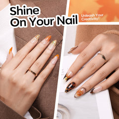 Modelones glitter top coat adds sparkle for bold looks.