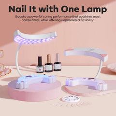 modelones UV LED Nail Lamp LCD display for easy time monitoring.