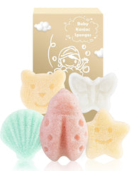 MoHern Konjac para bebé, esponja mariposa suave para el baño