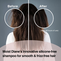 Moist Diane ceramides and botanicals signaling scalp balance and protection.