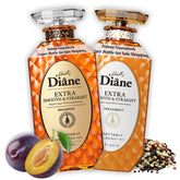Moist Diane keratin shampoo bottle showing sleek packaging for smooth, frizz-control on home use