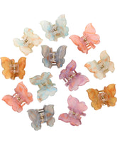 Molans sequins butterfly hair clip closeup shows secure grip for thin hair