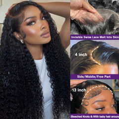 Momaksa wig with upgraded HD Swiss lace detail for undetectable scalp blending and comfortable wear.