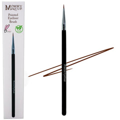 Mommy Makeup pointed eyeliner brush tip closeup for precise lash-line definition and clean lines.