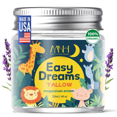 Mommy's Natural Helpers magnesium lotion for kids on a sleep-friendly nightly routine.