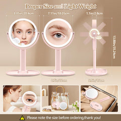 MOMOKUBA makeup mirror 1x HD view is ideal for everyday grooming.