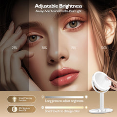 MOMOKUBA mirror height-adjustable with 360° swivel for comfortable viewing