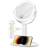 MOMOKUBA makeup mirror with lights in full-view for even, detailed lighting