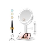 MOMOKUBA makeup mirror with lights front view dual-sided for daily prep