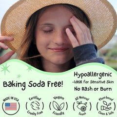 MONA Honeydew ingredients label shows natural minerals and plant-based ingredients.