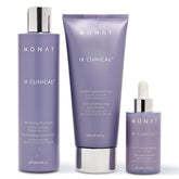 MONAT IR Clinical System thickening shampoo bottle promotes fuller-looking hair over time.