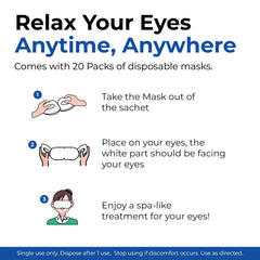 MONIER steam eye mask heat lasts 20–30 minutes for effortless unwind.